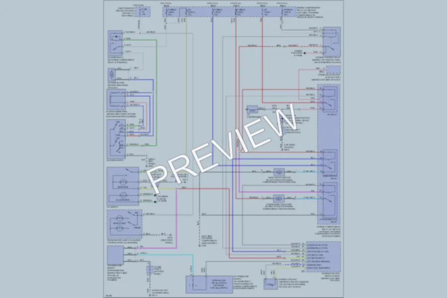 2000 Hyundai Tiburon Air Conditioning wiring diagram preview
