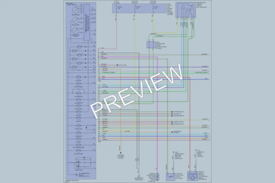 2000 Infiniti G20 Instrument Cluster wiring diagram preview