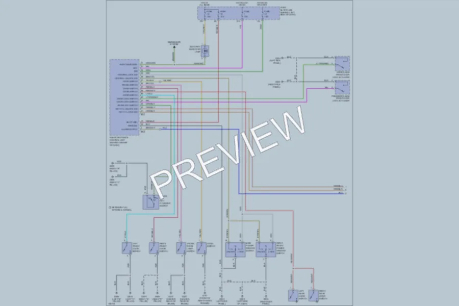 2000 Infiniti I30 Anti Theft wiring diagram preview