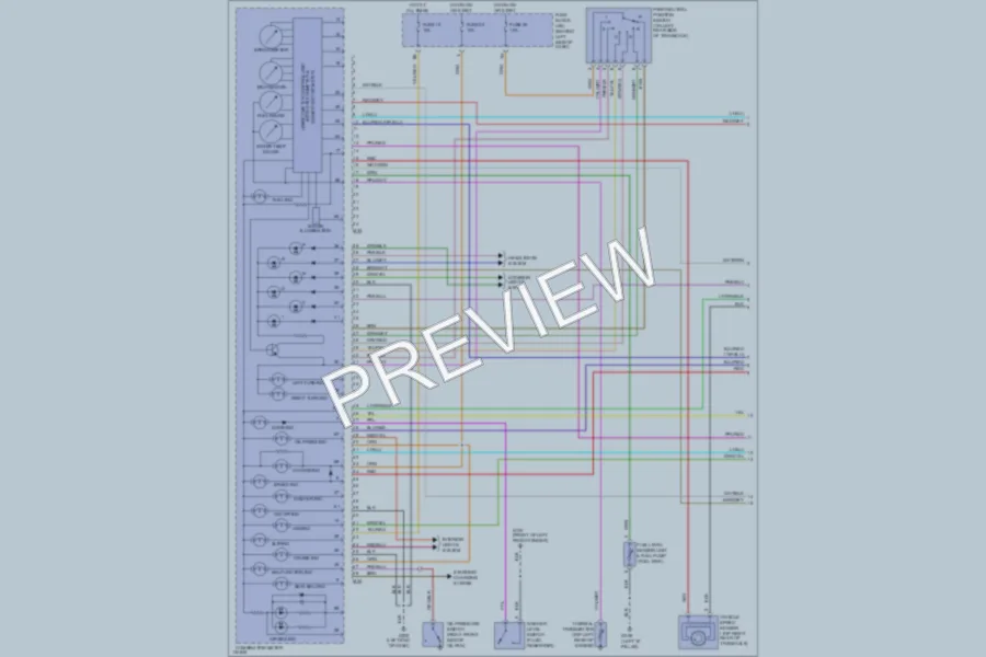 2000 Infiniti I30 Instrument Cluster wiring diagram preview