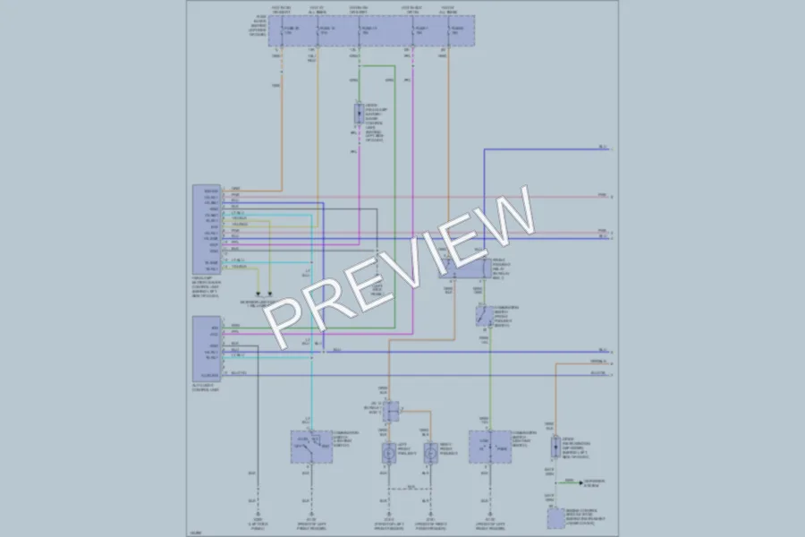 2000 Infiniti I30t Headlights wiring diagram preview