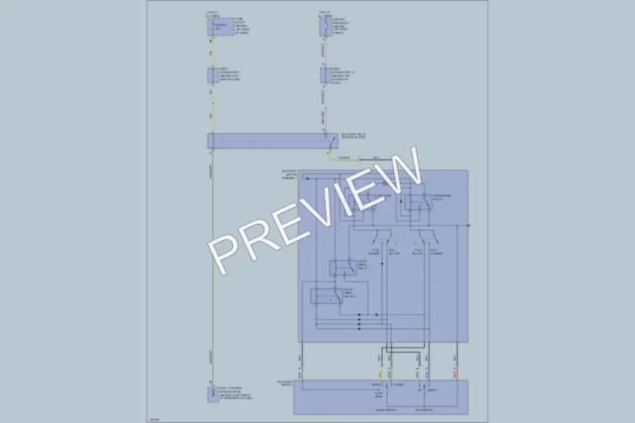 2000 Infiniti Q45 Power Top Sunroof wiring diagram preview