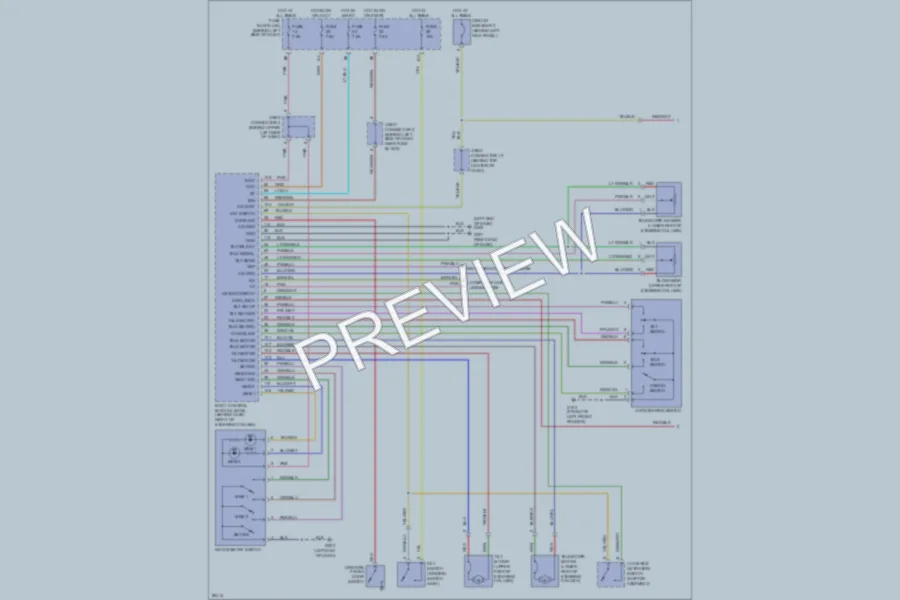 2000 Infiniti Q45t Memory Systems wiring diagram preview