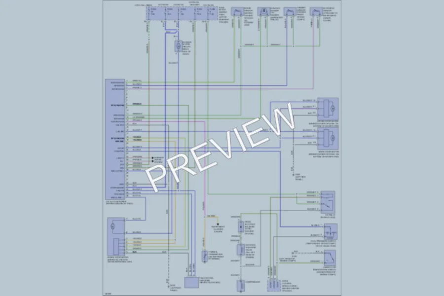 2000 Infiniti QX4 Air Conditioning wiring diagram preview
