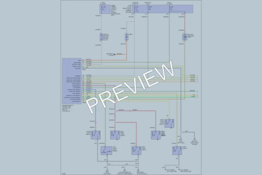 2000 Infiniti QX4 Anti Theft wiring diagram preview