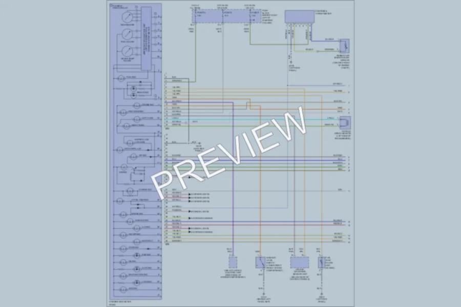 2000 Infiniti QX4 Instrument Cluster wiring diagram preview