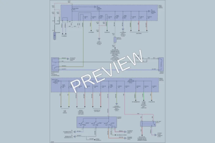 2000 Infiniti QX4 Power Distribution wiring diagram preview