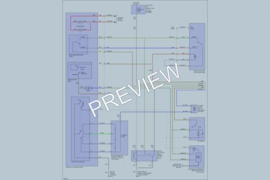 2000 Isuzu Amigo Air Conditioning wiring diagram preview