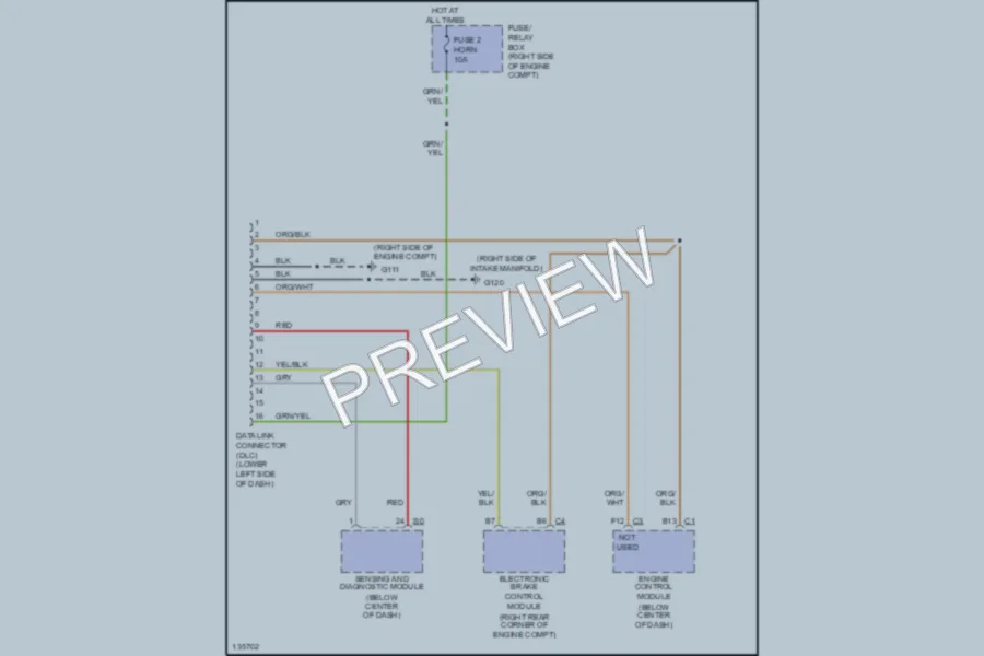 2000 Isuzu Amigo Computer Data Lines wiring diagram preview