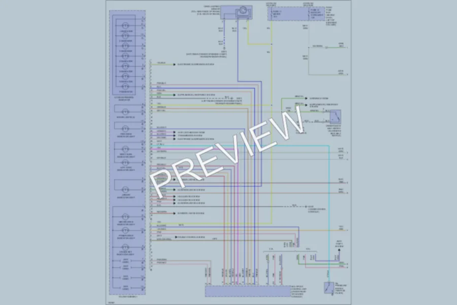 2000 Isuzu Amigo Instrument Cluster wiring diagram preview
