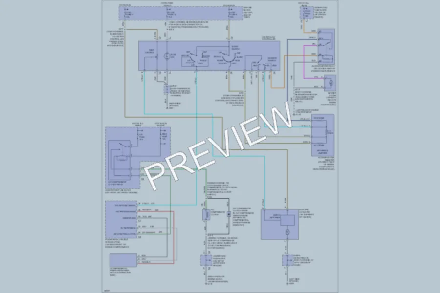 2000 Isuzu Hombre Air Conditioning wiring diagram preview