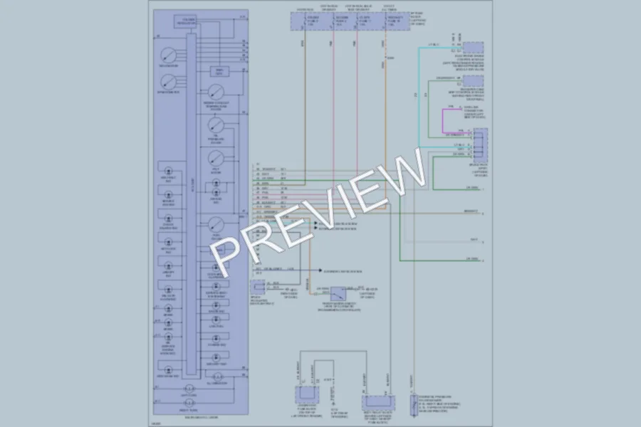 2000 Isuzu Hombre Instrument Cluster wiring diagram preview