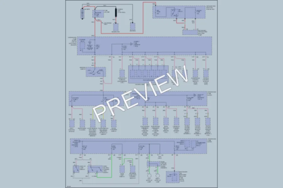 2000 Isuzu Hombre Power Distribution wiring diagram preview