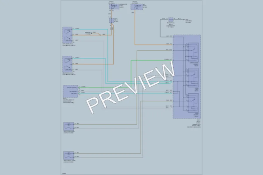 2000 Isuzu Hombre Power Door Locks wiring diagram preview