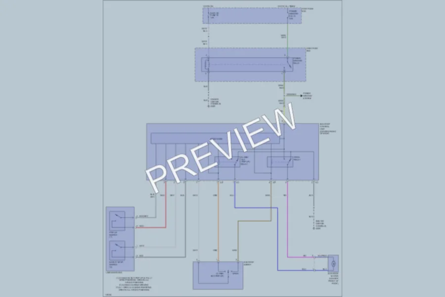 2000 Isuzu Rodeo Power Top Sunroof wiring diagram preview