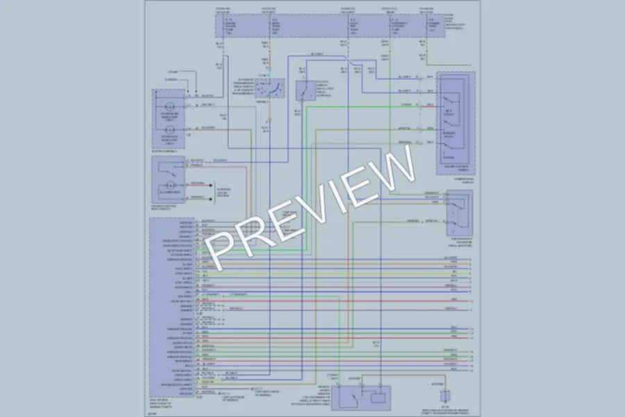2000 Isuzu Trooper Cruise Control wiring diagram preview
