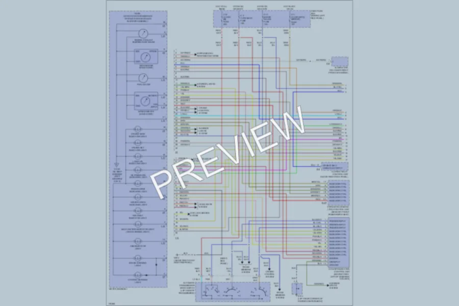 2000 Isuzu Trooper Instrument Cluster wiring diagram preview