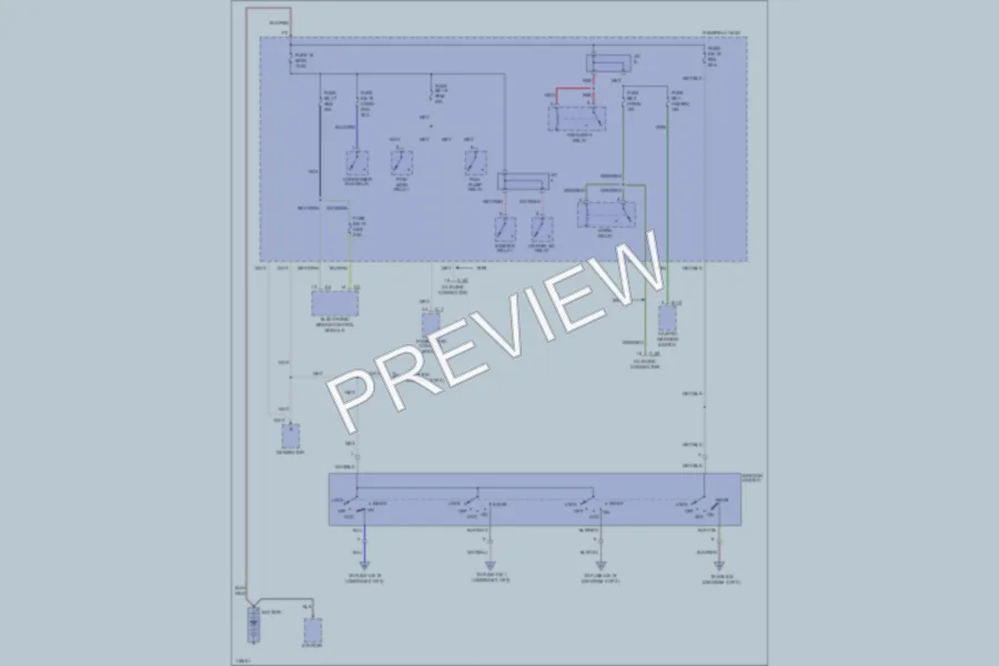2000 Isuzu VehiCROSS Power Distribution wiring diagram preview