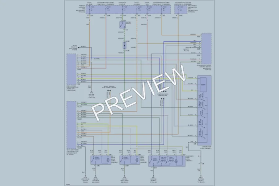 2000 Jaguar SType Power Door Locks wiring diagram preview