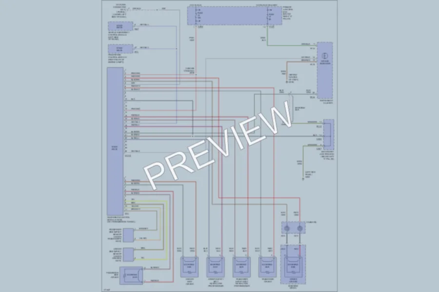2000 Jaguar SType Supplemental Restraints wiring diagram preview