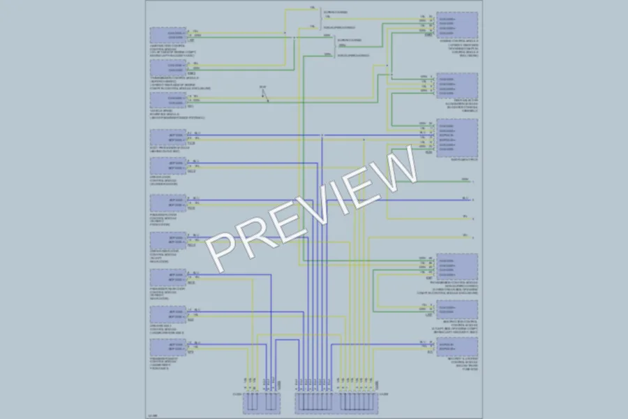 2000 Jaguar VandenPlas Computer Data Lines wiring diagram preview