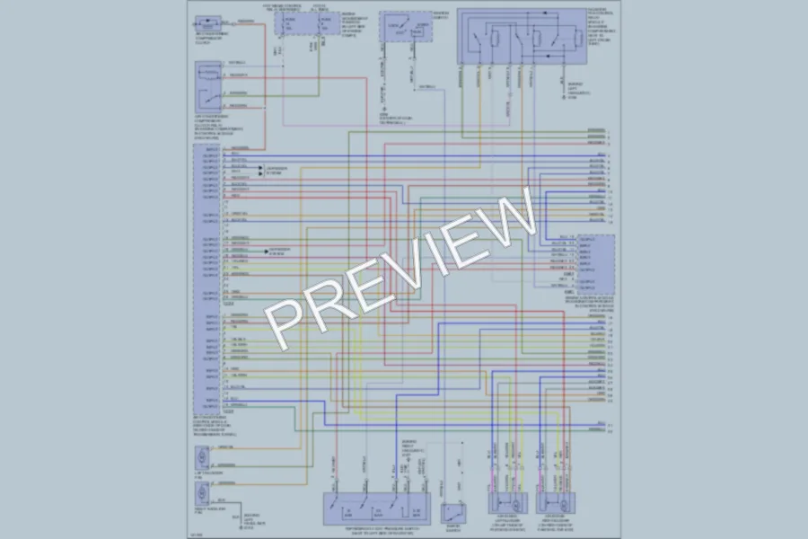 2000 Jaguar VandenPlasSC Air Conditioning wiring diagram preview