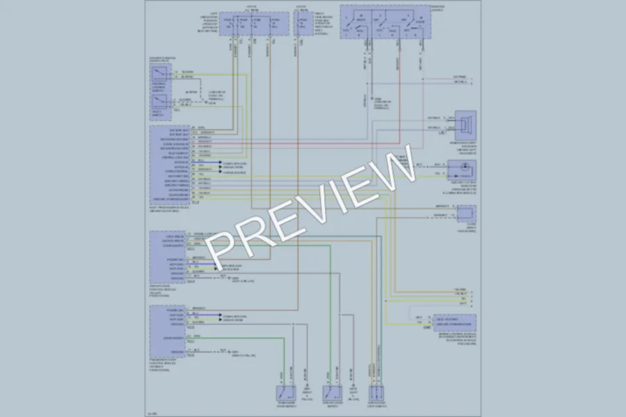 2000 Jaguar XJ8 Anti Theft wiring diagram preview
