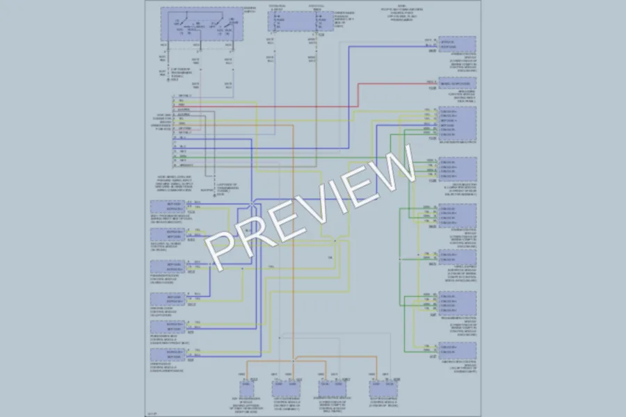 2000 Jaguar XK8 Computer Data Lines wiring diagram preview