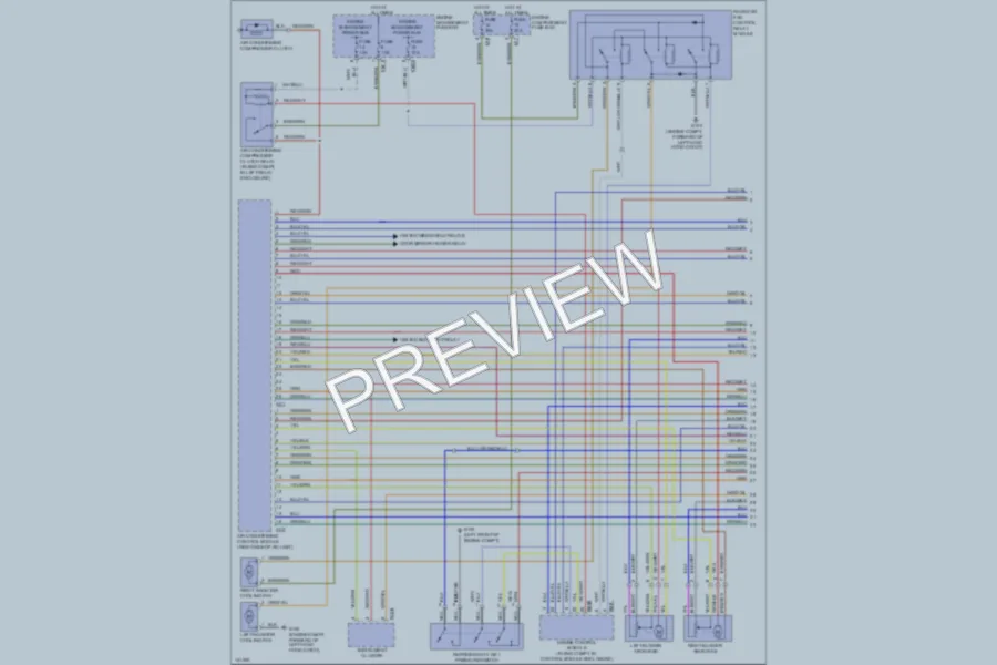 2000 Jaguar XKR Air Conditioning wiring diagram preview