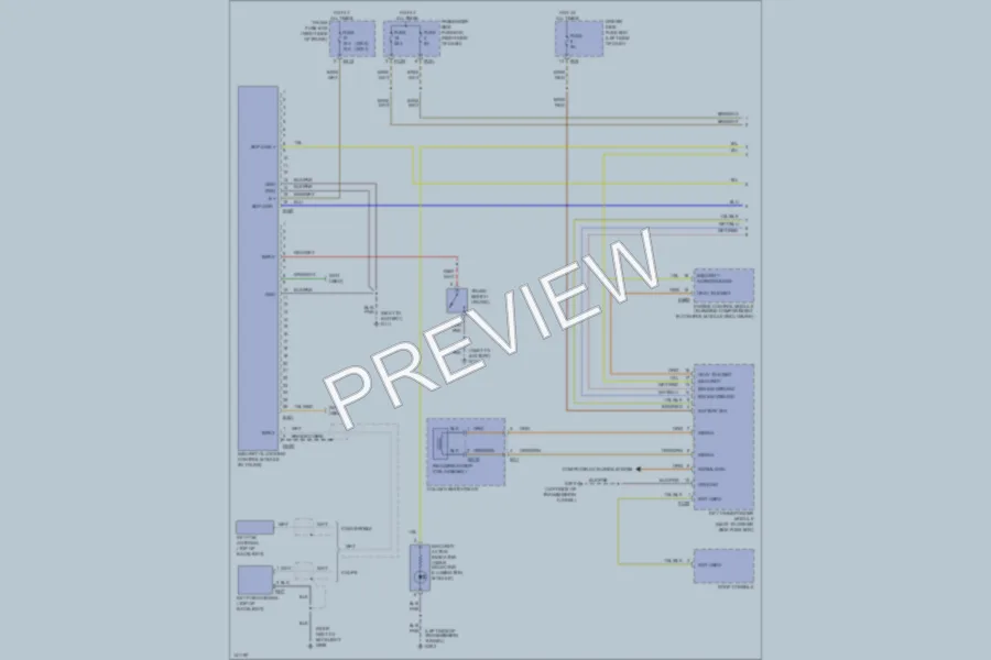 2000 Jaguar XKR Anti Theft wiring diagram preview