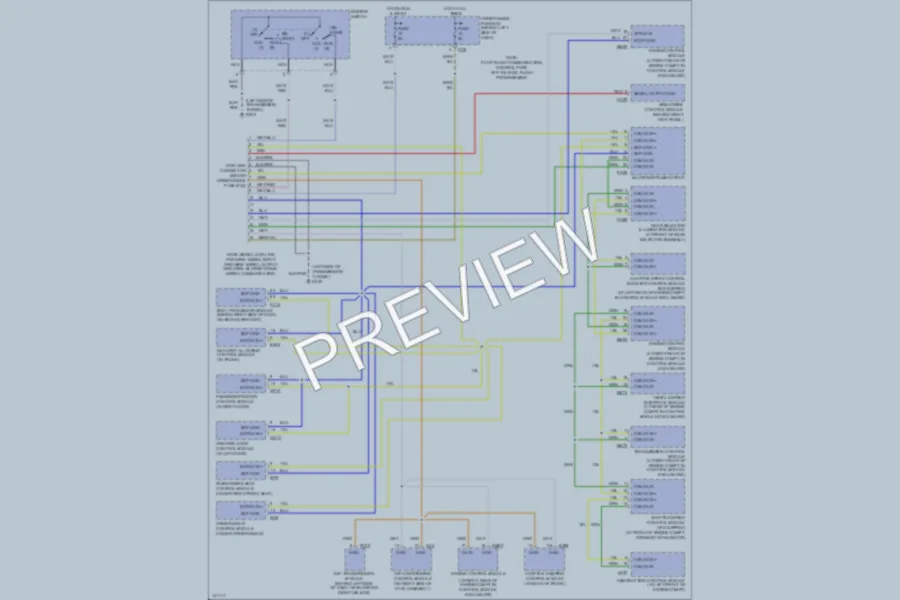 2000 Jaguar XKR Computer Data Lines wiring diagram preview