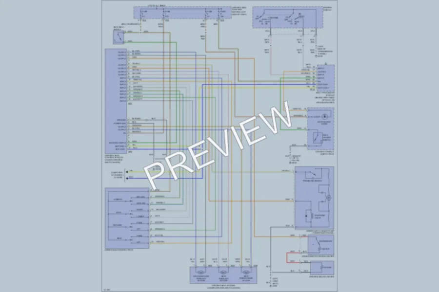 2000 Jaguar XKR Power Seats wiring diagram preview