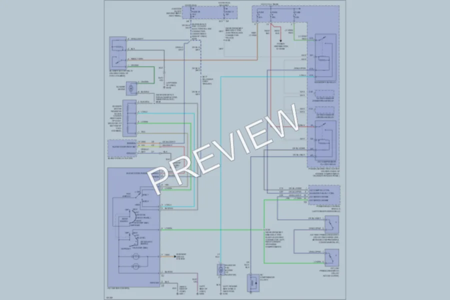 2000 Jeep Cherokee Air Conditioning wiring diagram preview