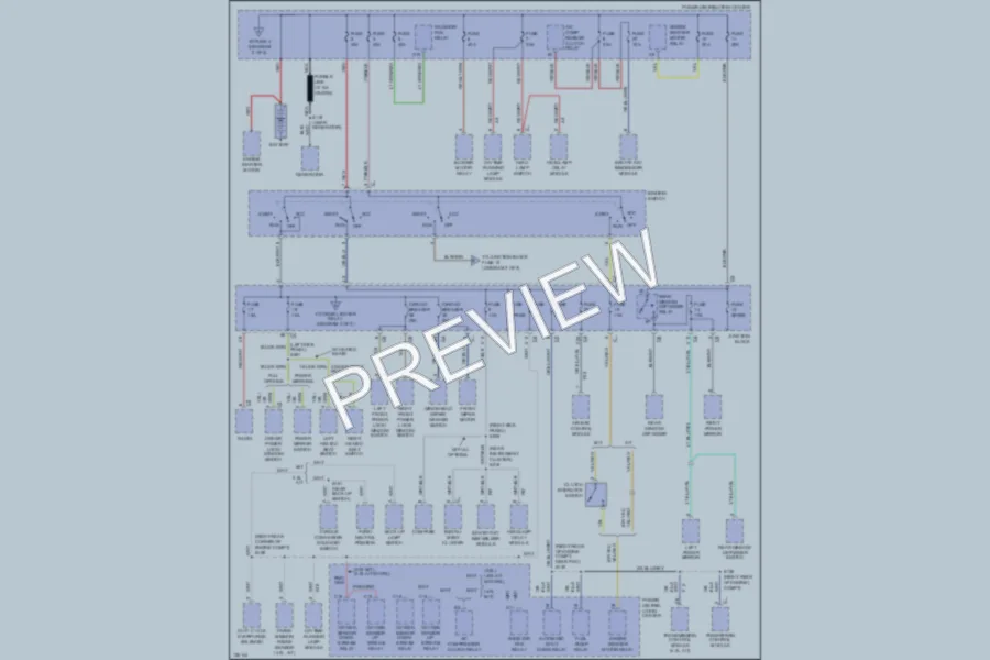 2000 Jeep Cherokee Power Distribution wiring diagram preview