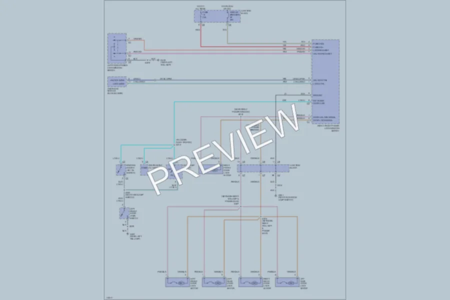 2000 Jeep Cherokee Power Door Locks wiring diagram preview