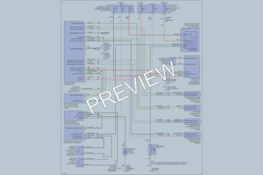 2000 Jeep GrandCherokee Air Conditioning wiring diagram preview