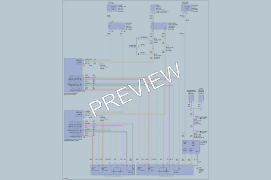 2000 Jeep GrandCherokee Power Mirrors wiring diagram preview