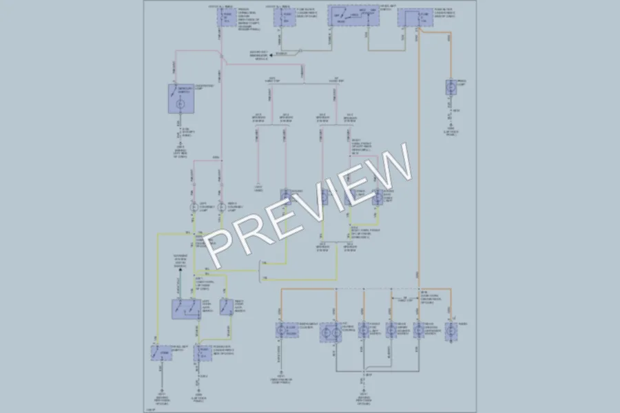 2000 Jeep Wrangler Interior Lights wiring diagram preview