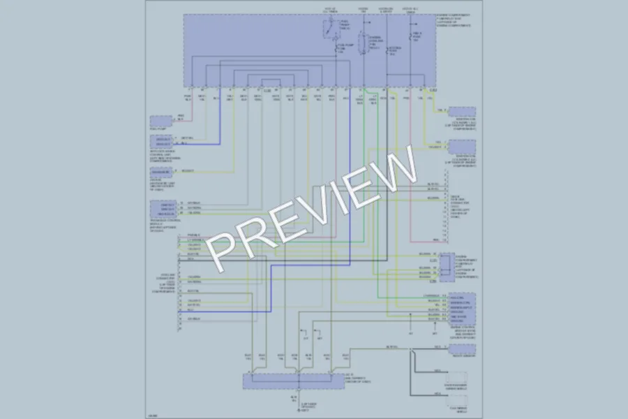 2000 Kia Sephia Computer Data Lines wiring diagram preview