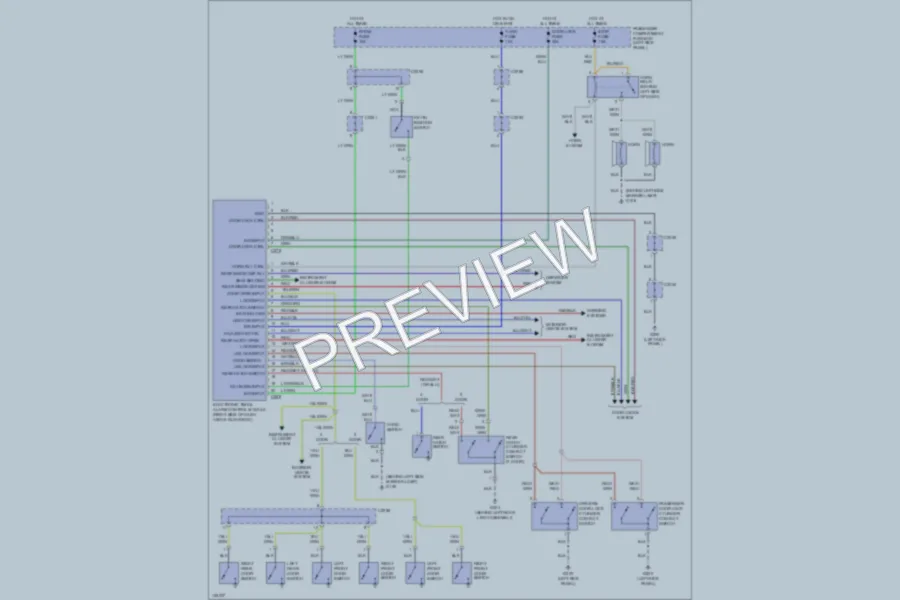 2000 Kia Sportage Anti Theft wiring diagram preview