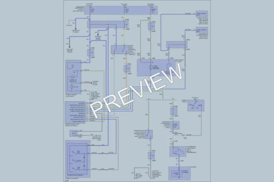 2000 Kia Sportage Cruise Control wiring diagram preview