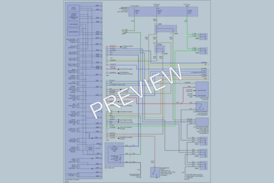 2000 Kia Sportage Instrument Cluster wiring diagram preview