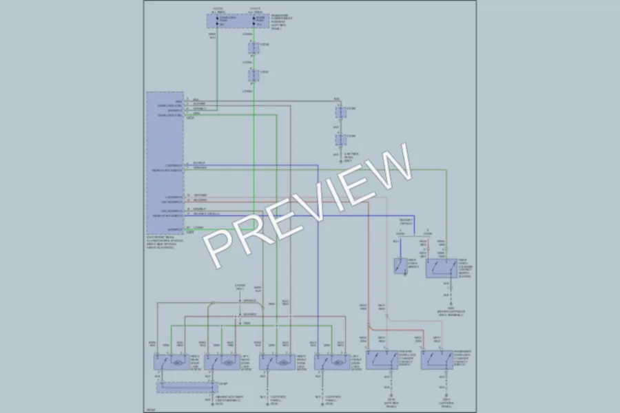 2000 Kia Sportage Power Door Locks wiring diagram preview