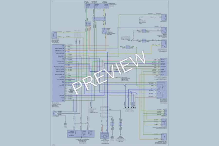 2000 Kia Sportage Transmission wiring diagram preview