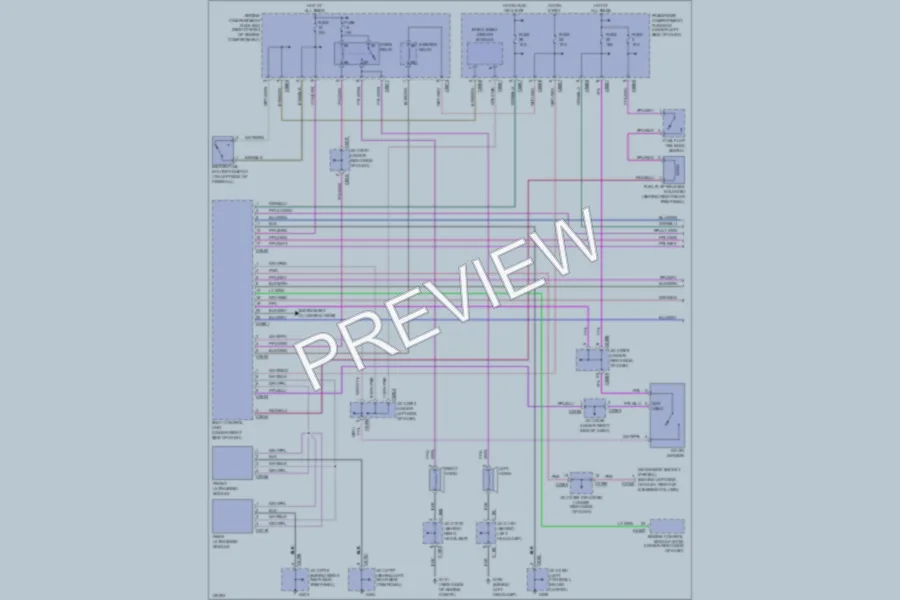2000 LandRover Discovery Anti Theft wiring diagram preview
