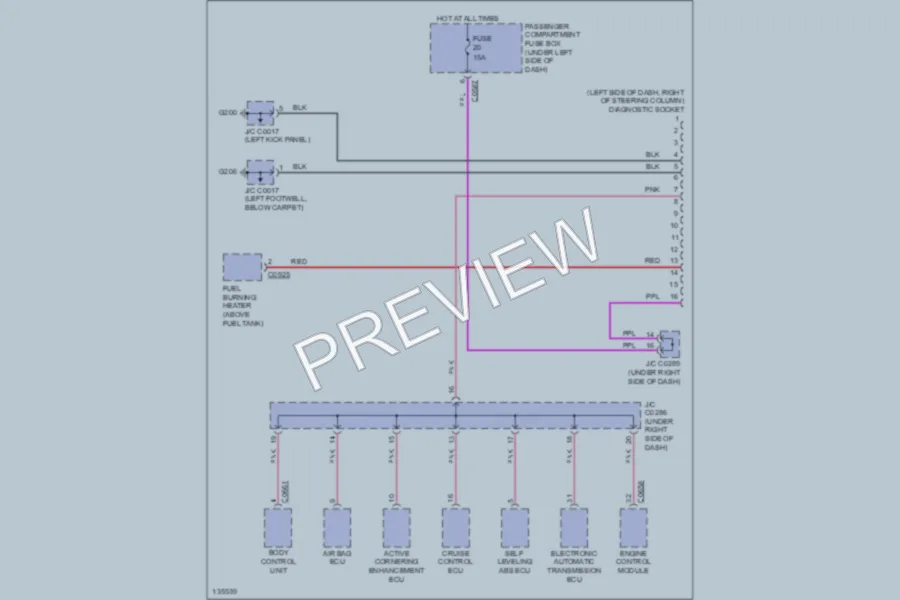 2000 LandRover Discovery Computer Data Lines wiring diagram preview