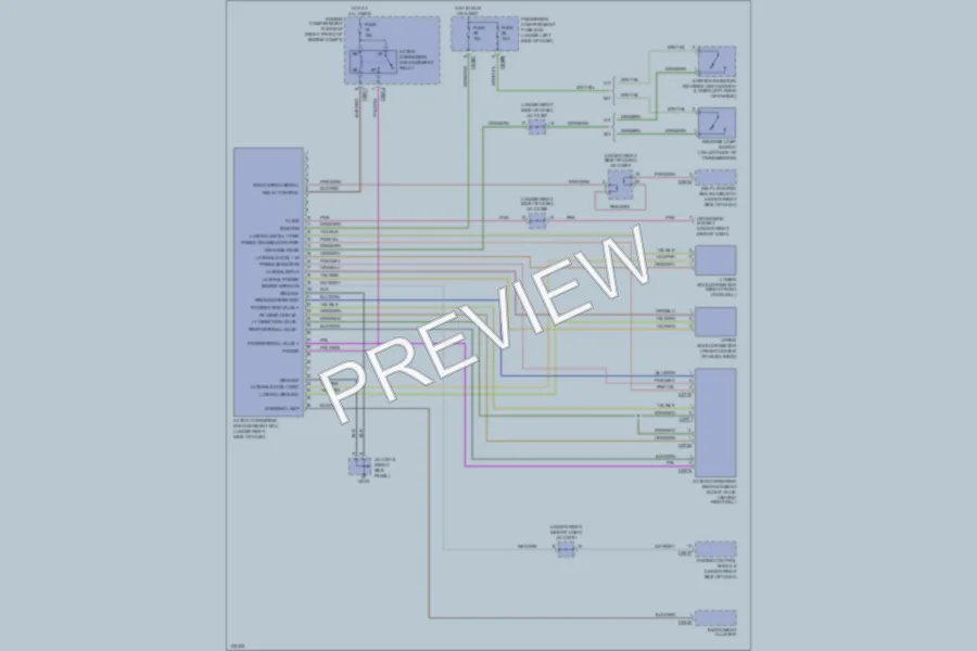 2000 LandRover Discovery Electronic Suspension wiring diagram preview