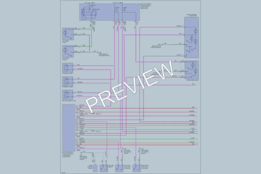 2000 LandRover RangeRover Interior Lights wiring diagram preview