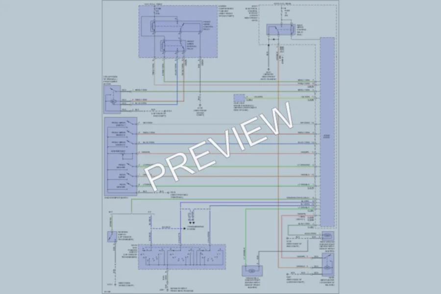 2000 LandRover RangeRover Wiper Washer wiring diagram preview