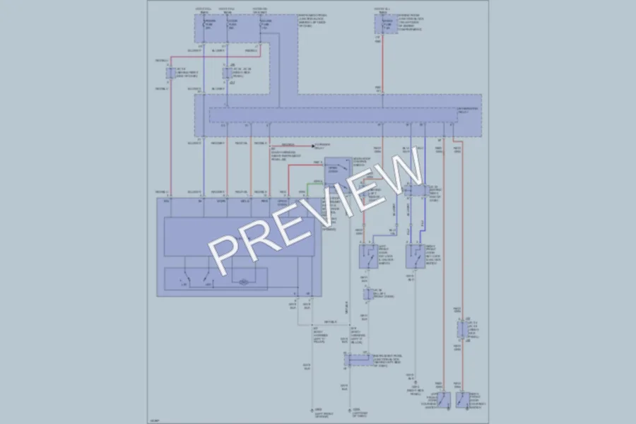 2000 Lexus ES300 Power Top Sunroof wiring diagram preview